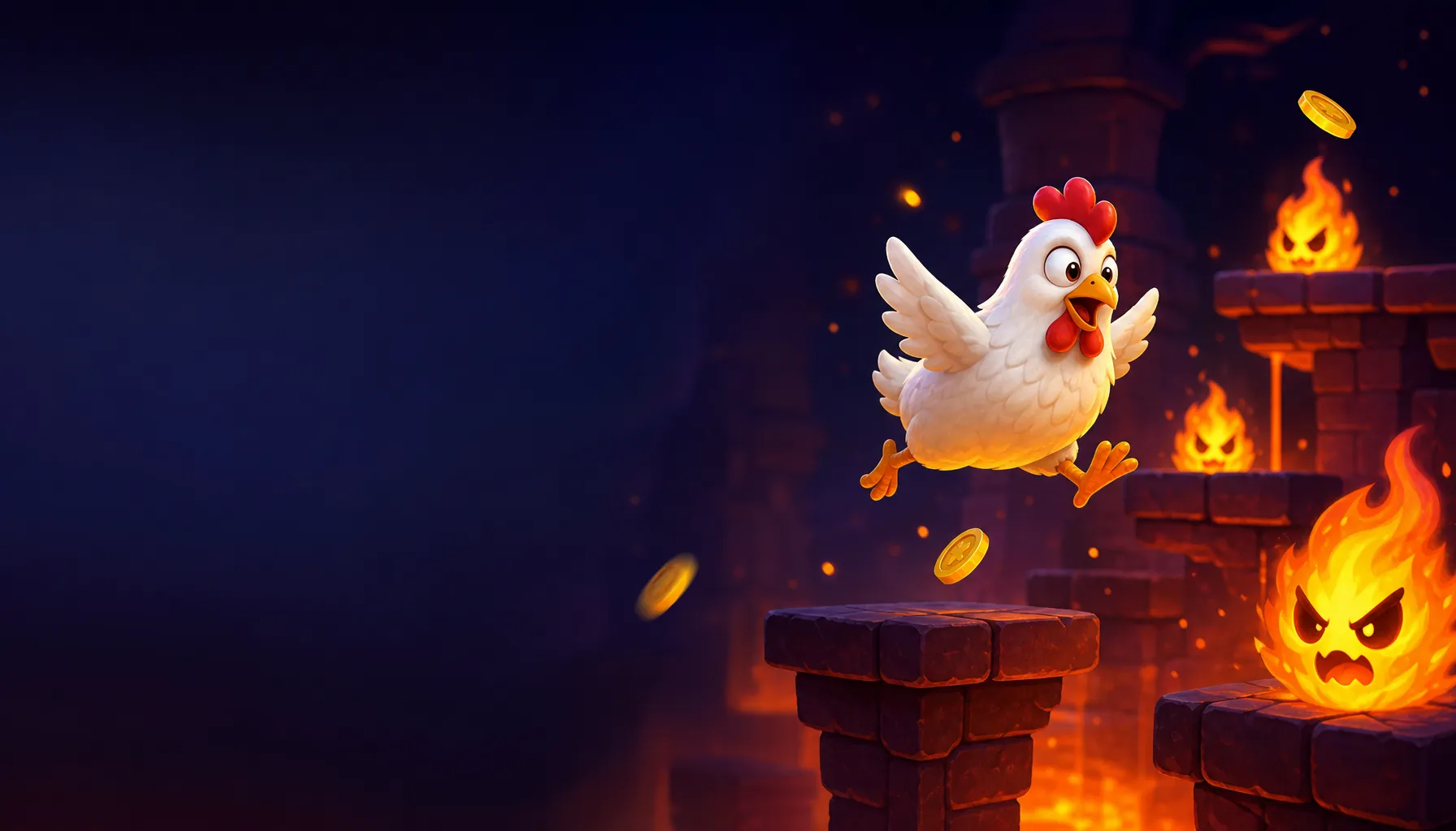Casino banner with slot theme elements on a smooth thematic background, perfect for Chicken Road Casino brand.